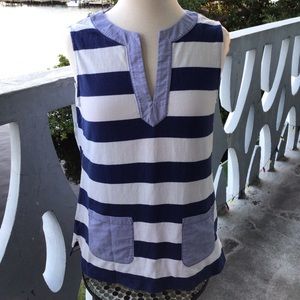 Vineyard Vines Sleeveless 100% Cotton Blouse, Shirt, Smock